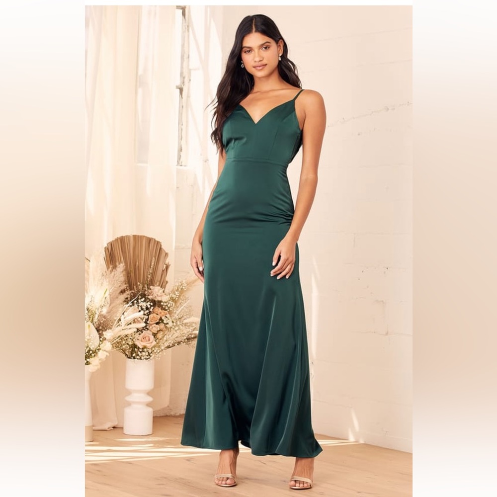 Lulus Emerald Green Maxi Dress